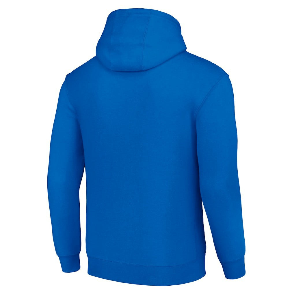 Buffalo Bills Starter Four Team Name Logo Fleece Pullover Hoodie - Royal discount
