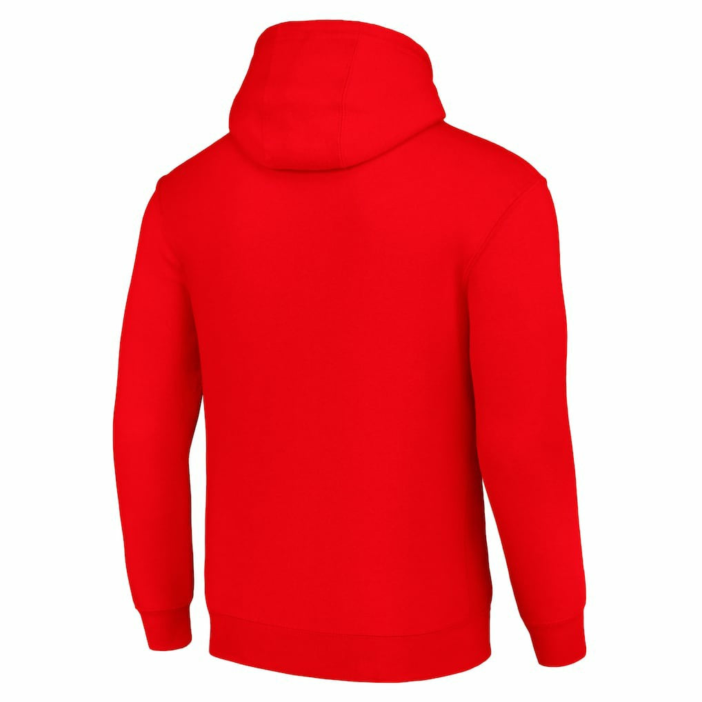 Buffalo Bills Starter Four Team Name Logo Fleece Pullover Hoodie - Red outlet