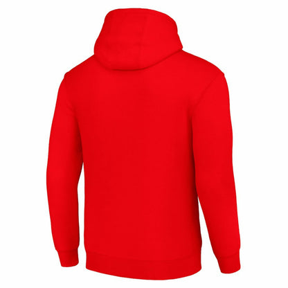 Buffalo Bills Starter Four Team Name Logo Fleece Pullover Hoodie - Red outlet