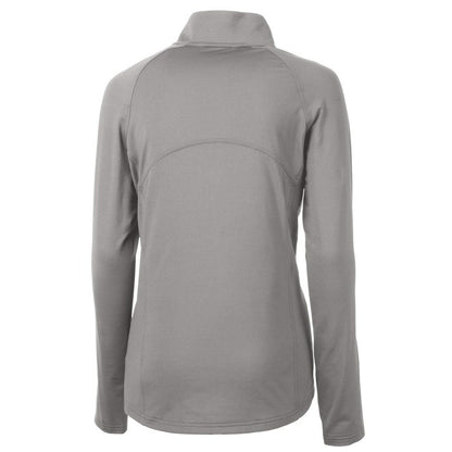 San Francisco 49ers Cutter & Buck Women's Adapt Eco Knit Stretch Recycled Half-Zip Pullover Top - Gray discount