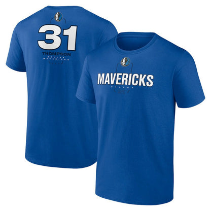 Klay Thompson Dallas Mavericks Behind The Back Name & Number T-Shirt - Blue for sale