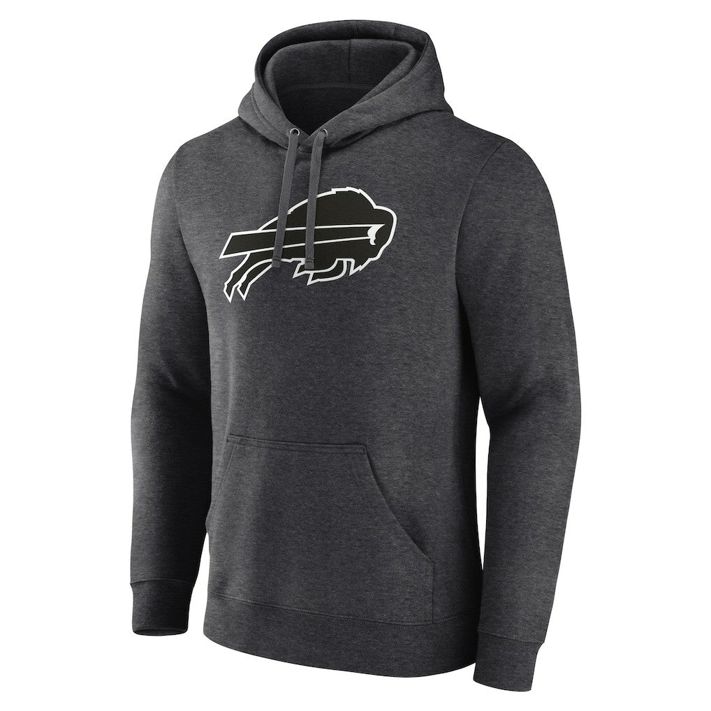 Buffalo Bills Personalized Name & Number Monochrome Pullover Hoodie - Charcoal cheap