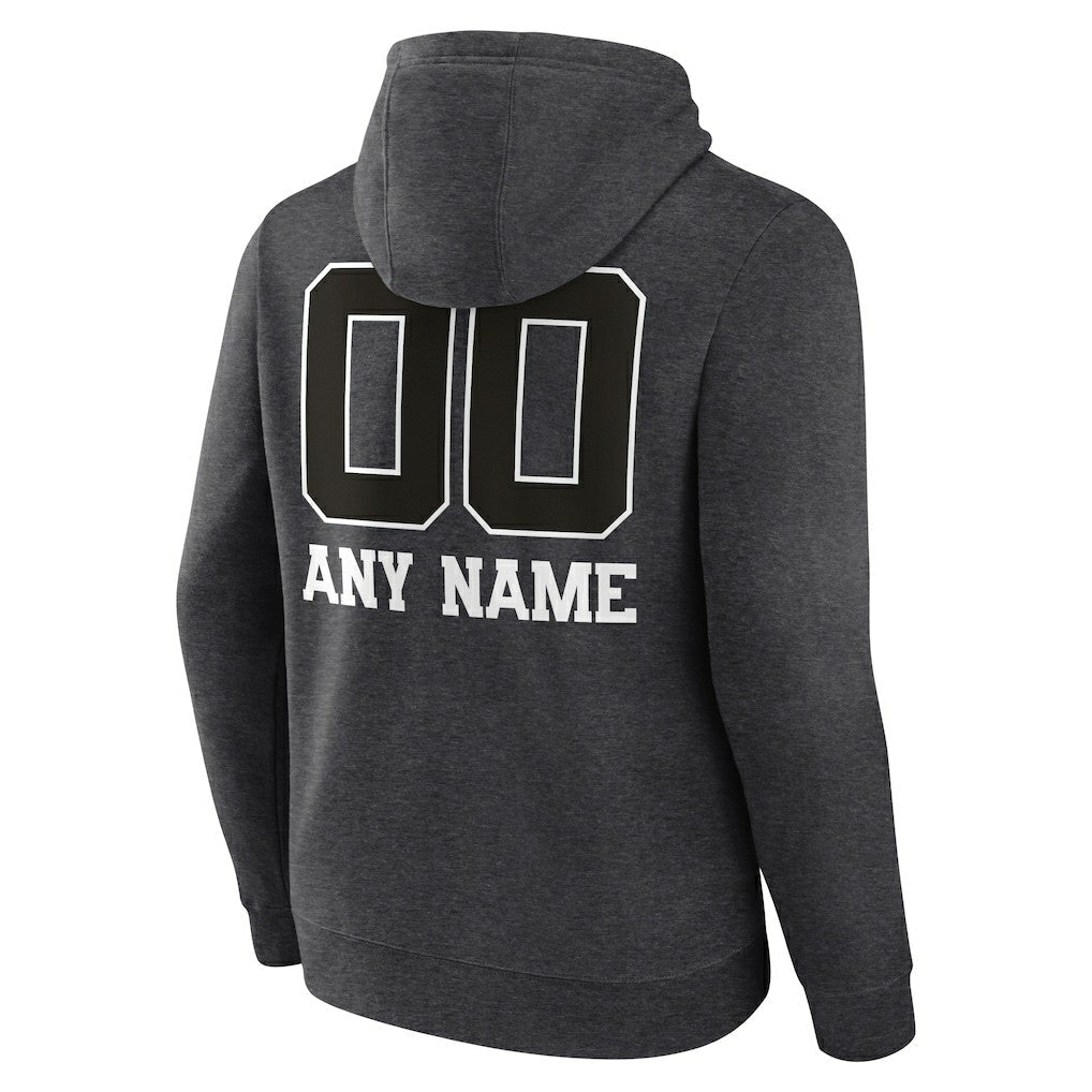 Buffalo Bills Personalized Name & Number Monochrome Pullover Hoodie - Charcoal cheap