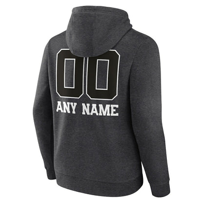 Buffalo Bills Personalized Name & Number Monochrome Pullover Hoodie - Charcoal cheap