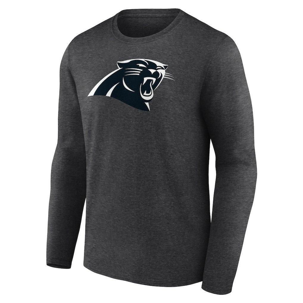 Carolina Panthers Personalized Name & Number Monochrome Long Sleeve T-Shirt - Charcoal outlet