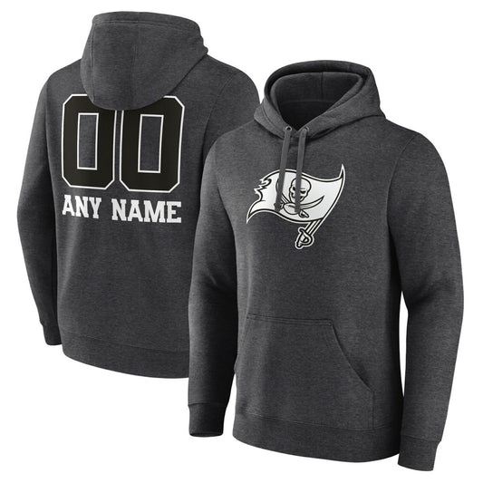 Tampa Bay Buccaneers Personalized Name & Number Monochrome Pullover Hoodie - Charcoal outlet