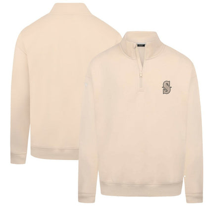 Seattle Mariners Levelwear Murray Quarter-Zip Sweatshirt - Khaki