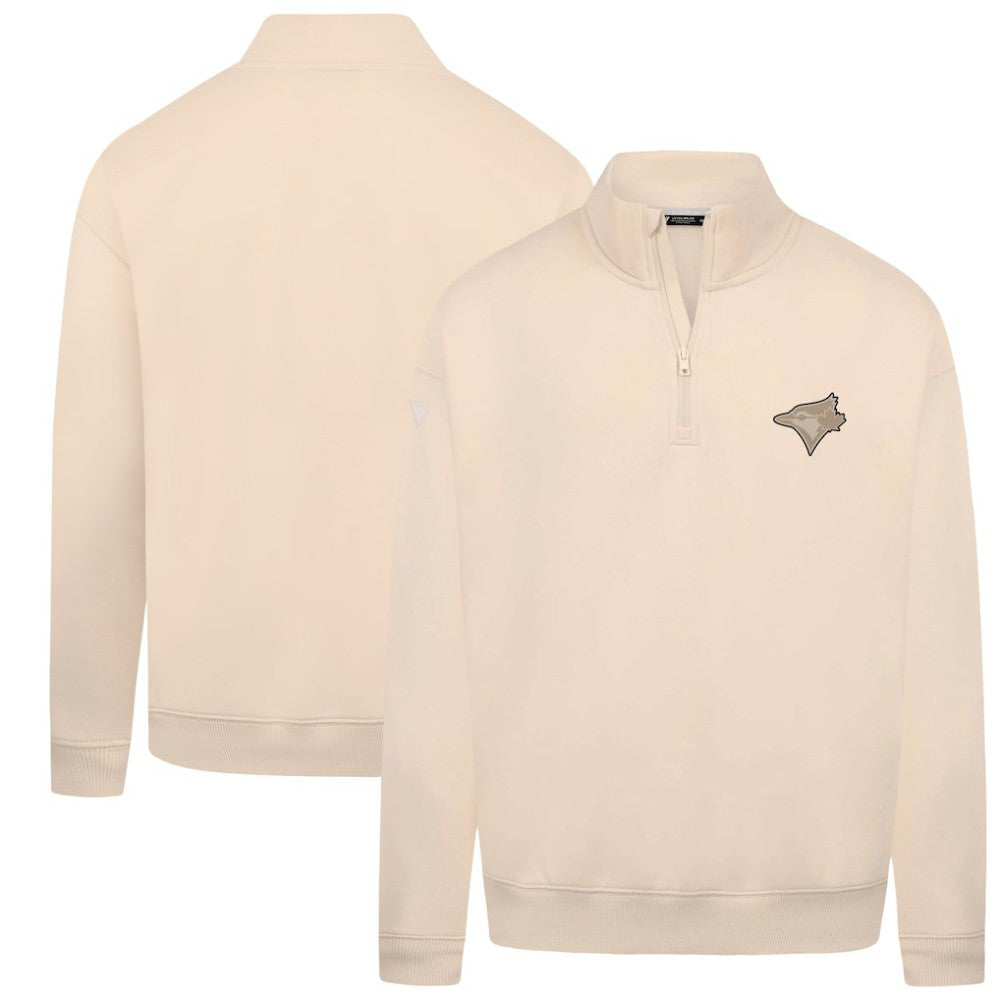 Toronto Blue Jays Levelwear Murray Quarter-Zip Sweatshirt - Khaki