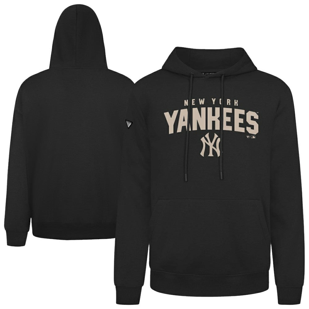 New York Yankees Levelwear Podium Team Arch Pullover Hoodie - Black