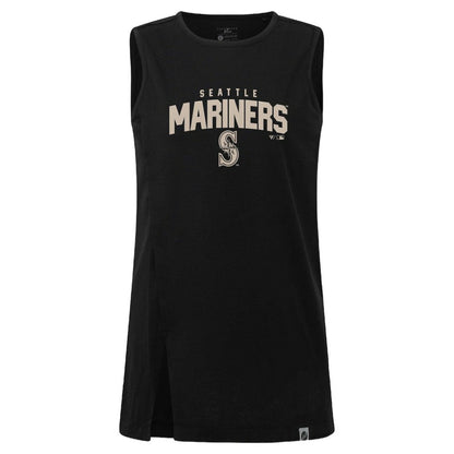 Seattle Mariners Levelwear Women's Influx Team Arch Tank Top - Black