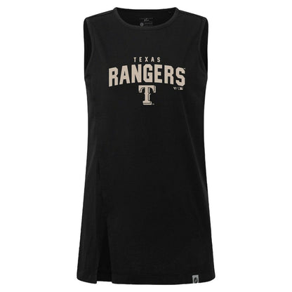 Texas Rangers Levelwear Women's Influx Team Arch Tank Top - Black