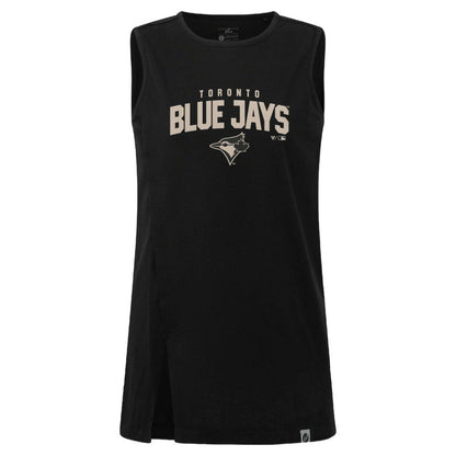 Toronto Blue Jays Levelwear Women's Influx Team Arch Tank Top - Black