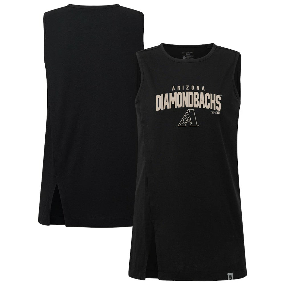 Arizona Diamondbacks Levelwear Women's Influx Team Arch Tank Top - Black