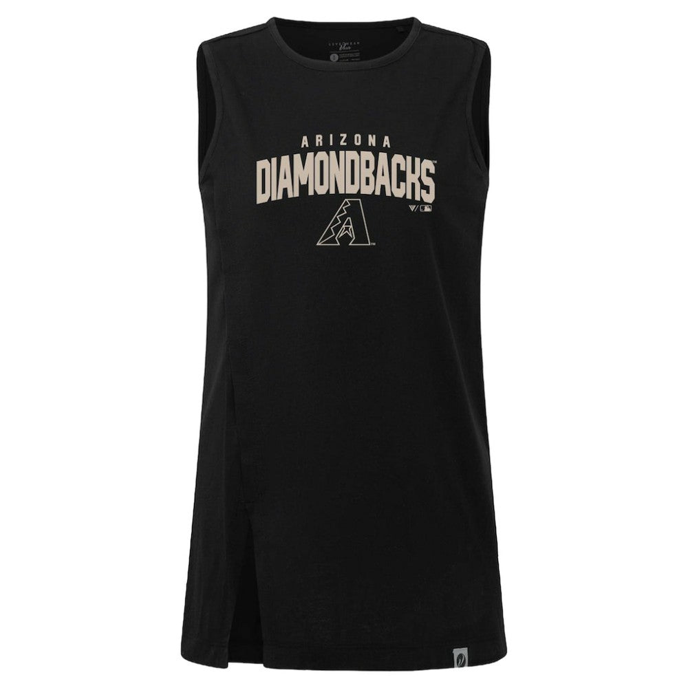 Arizona Diamondbacks Levelwear Women's Influx Team Arch Tank Top - Black