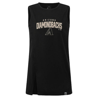 Arizona Diamondbacks Levelwear Women's Influx Team Arch Tank Top - Black