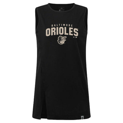 Baltimore Orioles Levelwear Women's Influx Team Arch Tank Top - Black