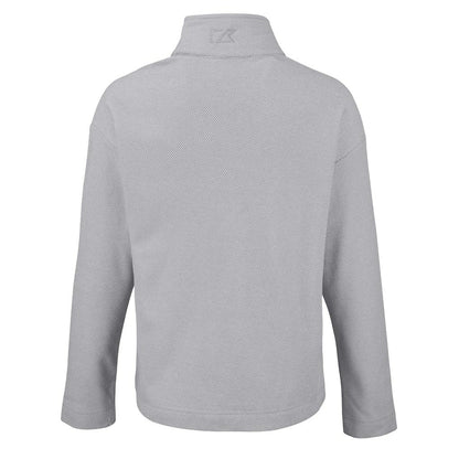 Baltimore Ravens Cutter & Buck Women's Hunts Point Eco Half-Snap Sweatshirt - Gray for sale