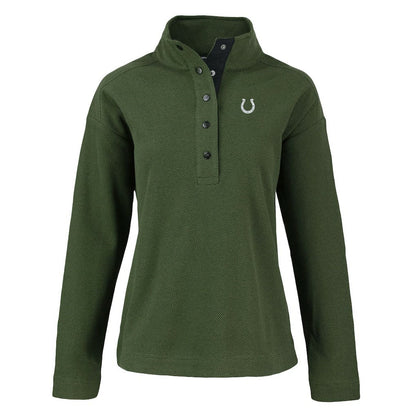 Indianapolis Colts Cutter & Buck Women's Hunts Point Eco Half-Snap Sweatshirt - Green outlet
