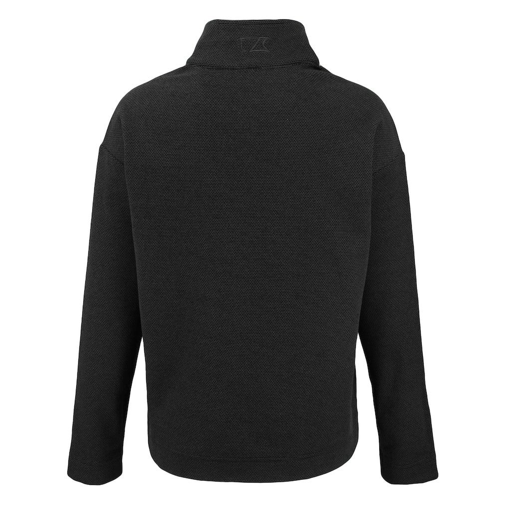 San Francisco 49ers Cutter & Buck Women's Hunts Point Eco Half-Snap Sweatshirt - Black discount