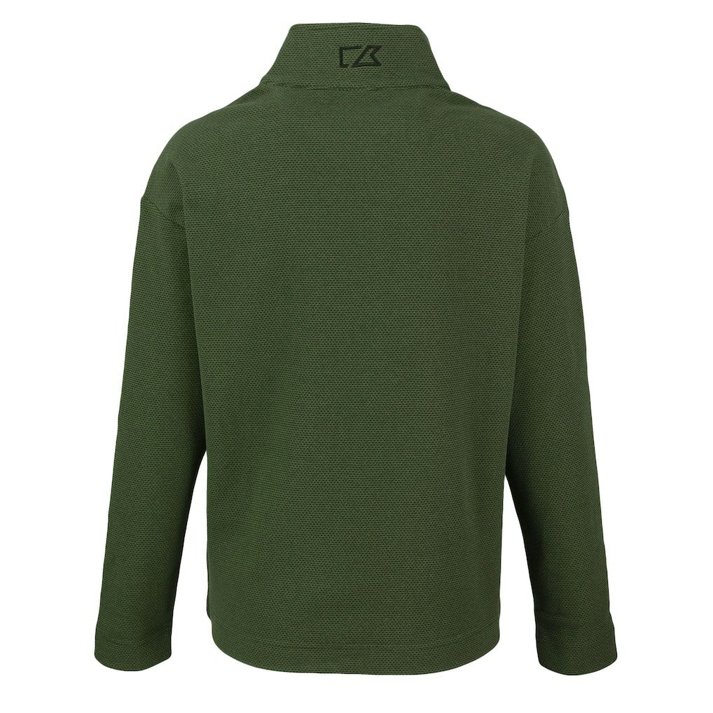 San Francisco 49ers Cutter & Buck Women's Hunts Point Eco Half-Snap Sweatshirt - Green online