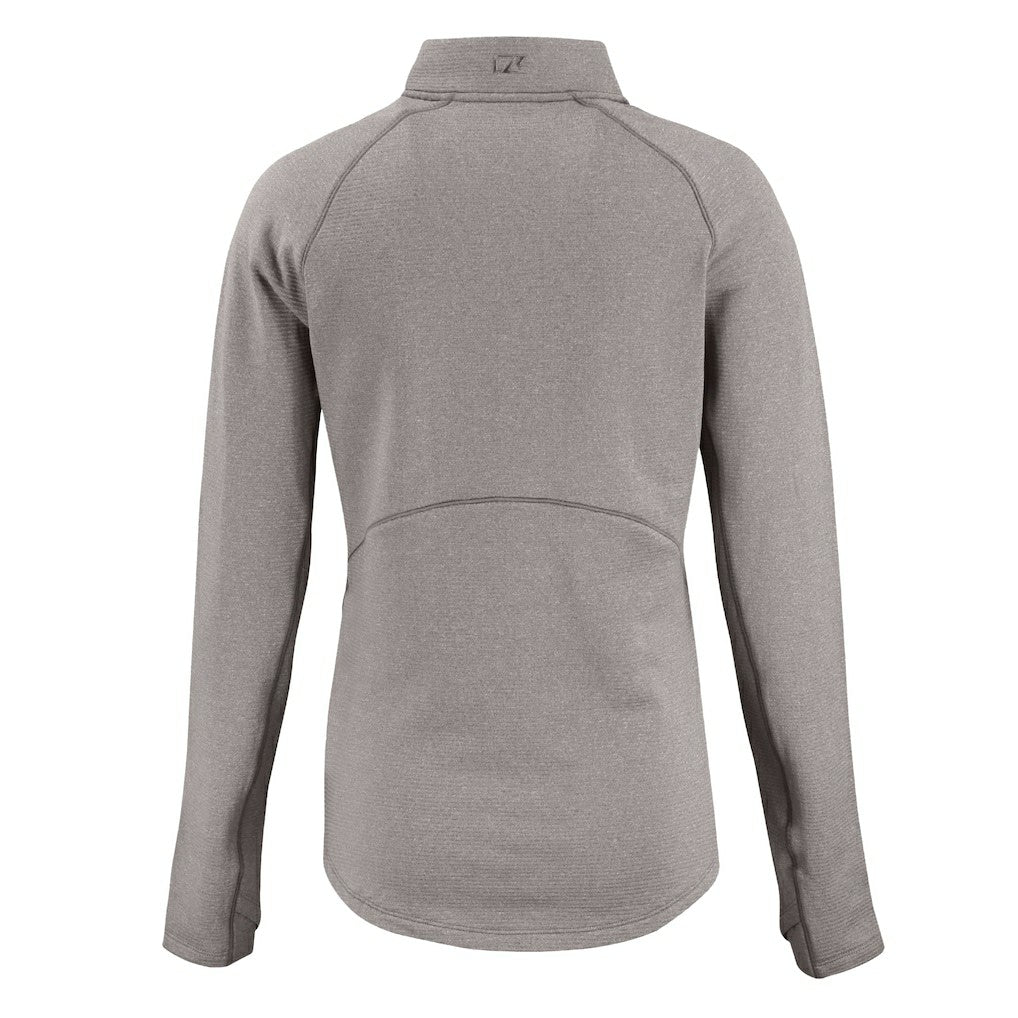 Indianapolis Colts Cutter & Buck Women's Americana Peshastin Eco Fleece Recycled Tri-Blend Raglan Half-Zip Jacket - Heather Gray sale
