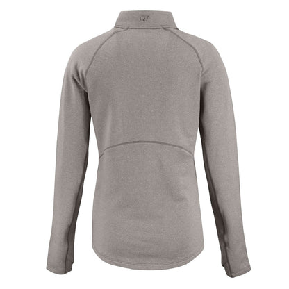 Tampa Bay Buccaneers Cutter & Buck Women's Peshastin Eco Fleece Recycled Tri-Blend Raglan Half-Zip Jacket - Heather Gray cheap