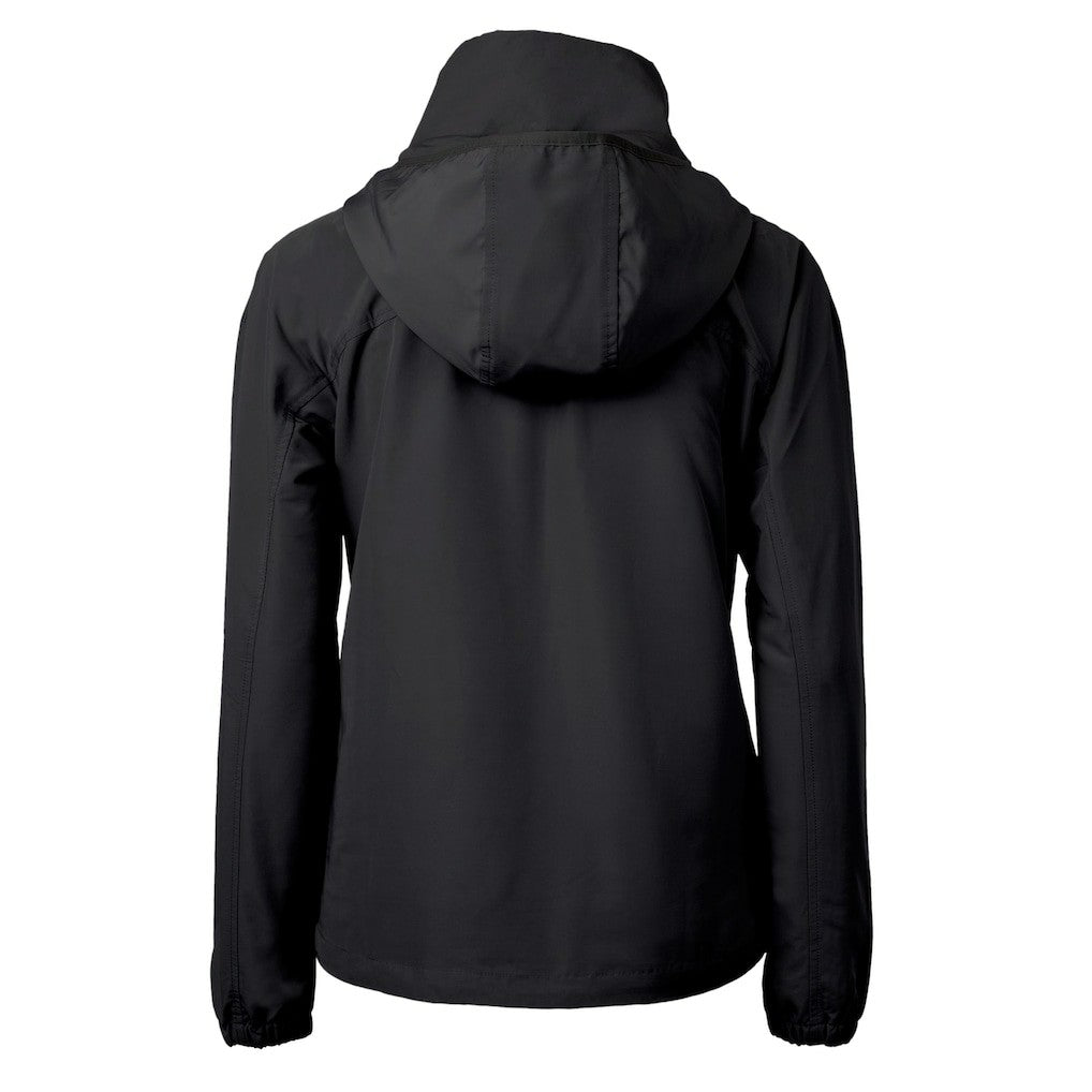 San Francisco 49ers Cutter & Buck Women's Charter Eco Recycled Half-Zip Hooded Anorak Jacket - Black online