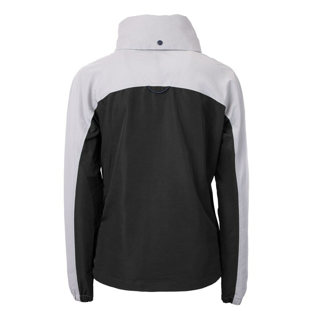 San Francisco 49ers Cutter & Buck Women's Charter Eco Recycled Half-Zip Hooded Anorak Jacket - Black outlet