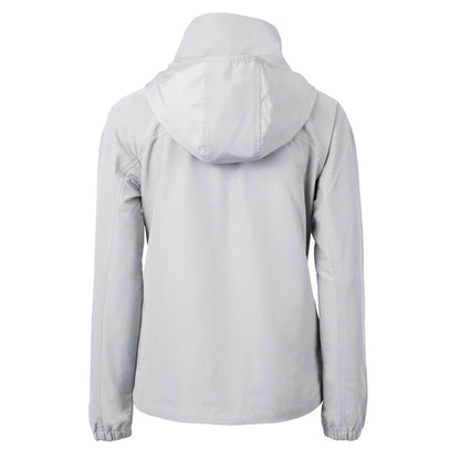Denver Broncos Cutter & Buck Women's Charter Eco Recycled Half-Zip Hooded Anorak Jacket - Gray sale