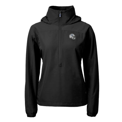 Indianapolis Colts Cutter & Buck Women's Charter Eco Recycled Half-Zip Hooded Anorak Jacket - Black online