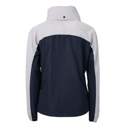 New England Patriots Cutter & Buck Women's Charter Eco Recycled Half-Zip Hooded Anorak Jacket - Navy outlet