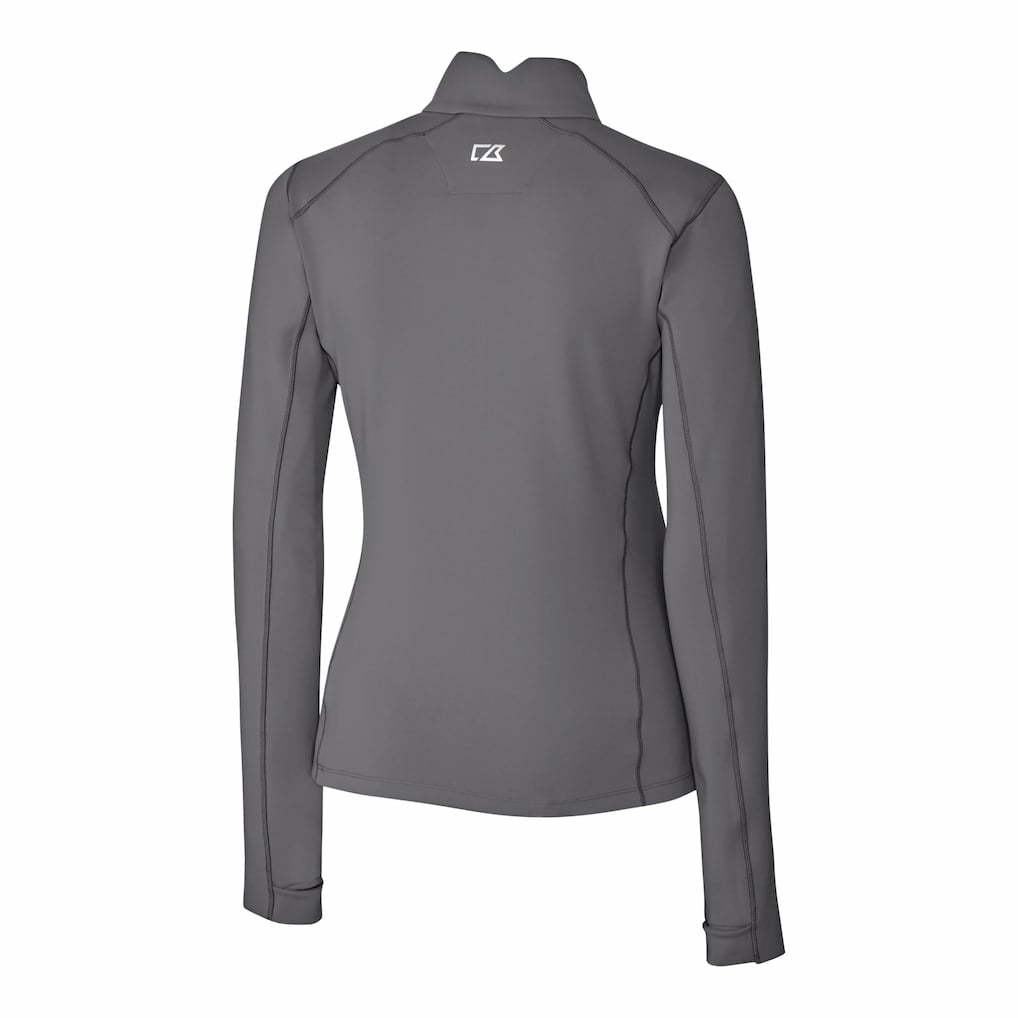 San Francisco 49ers Cutter & Buck Women's Traverse Stretch Quarter-Zip Pullover Top - Gray sale