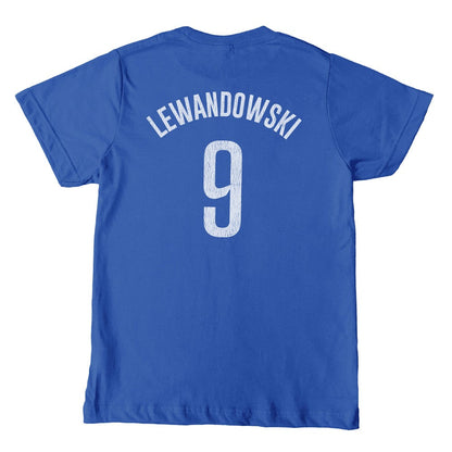 Robert Lewandowski Barcelona 1863FC Youth Player T-Shirt - Blue cheap