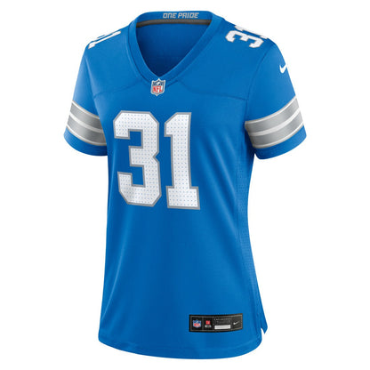 Kerby Joseph Detroit Lions Women's Team Game Jersey - Blue | Nike outlet