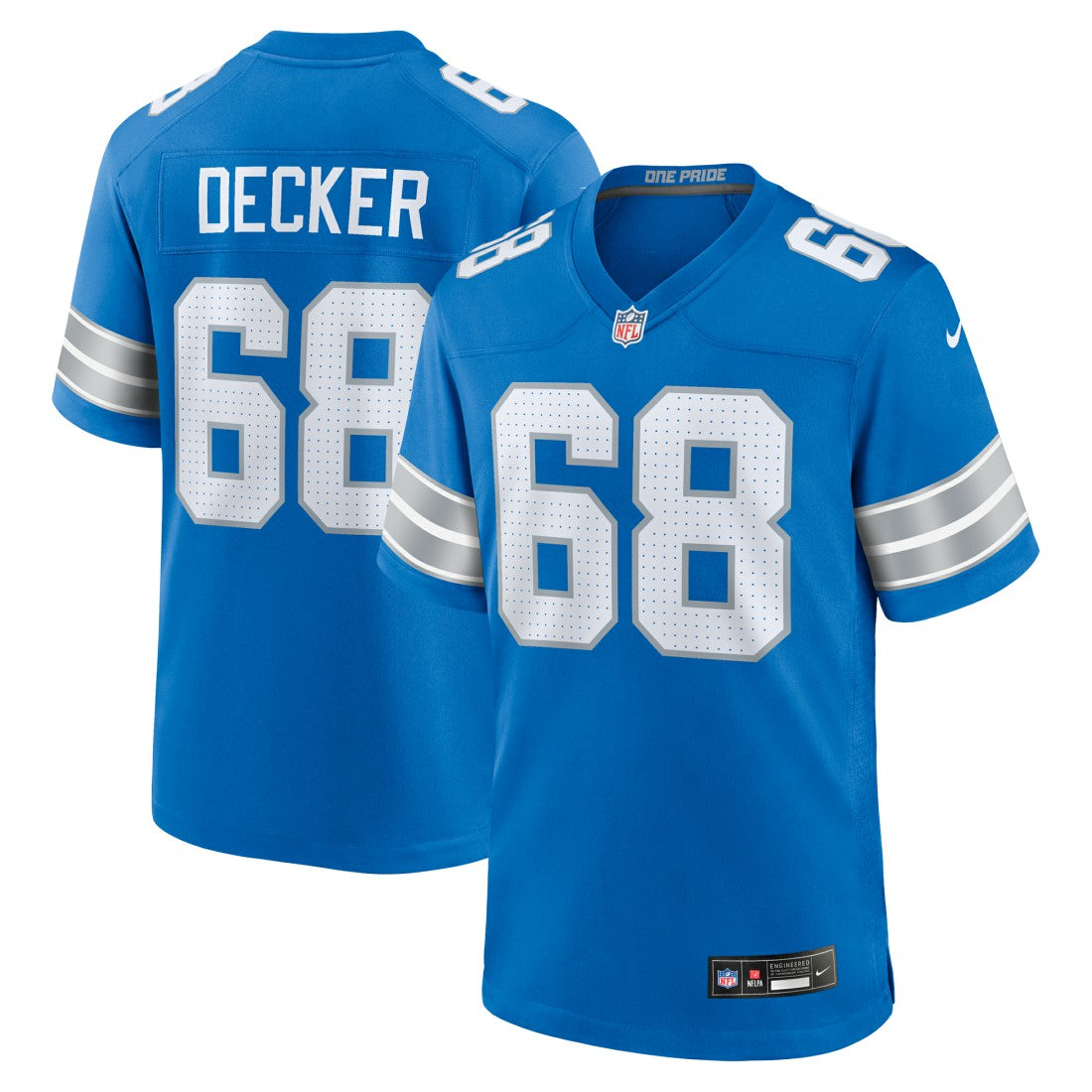 Taylor Decker Detroit Lions Team Game Jersey - Blue | Nike sale