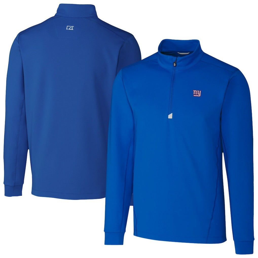 New York Giants Cutter & Buck Traverse Stretch Quarter-Zip Top - Royal discount