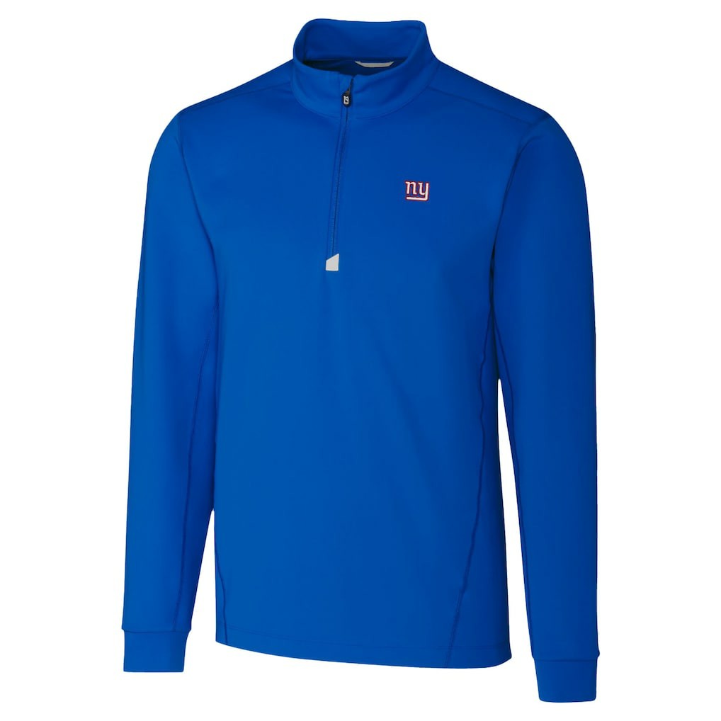 New York Giants Cutter & Buck Traverse Stretch Quarter-Zip Top - Royal discount