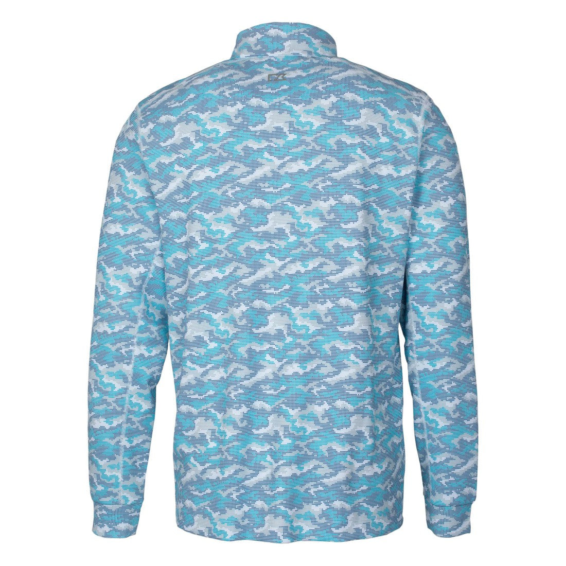 Denver Broncos Cutter & Buck Traverse Camo Print Stretch Quarter-Zip Pullover Top - Blue online