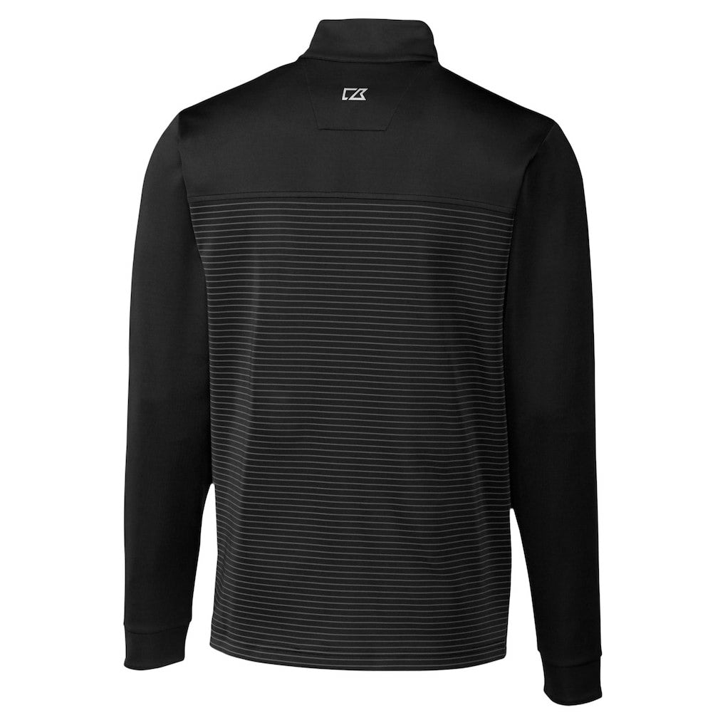 Indianapolis Colts Cutter & Buck Traverse Stripe Stretch DryTec Quarter-Zip Top - Black discount