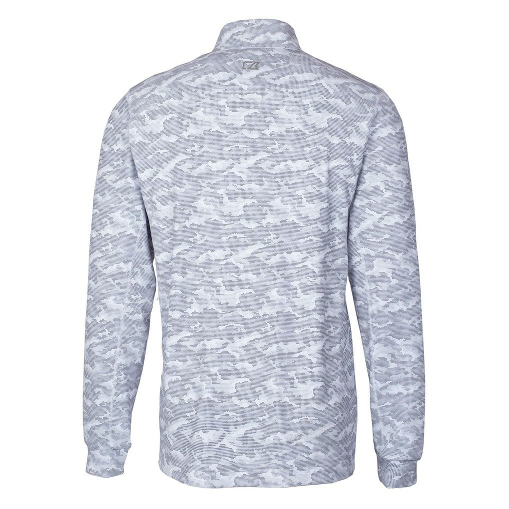 San Francisco 49ers Cutter & Buck Big & Tall Traverse Eco Camo Tri-Blend DryTec Quarter-Zip Jacket - Charcoal on sale