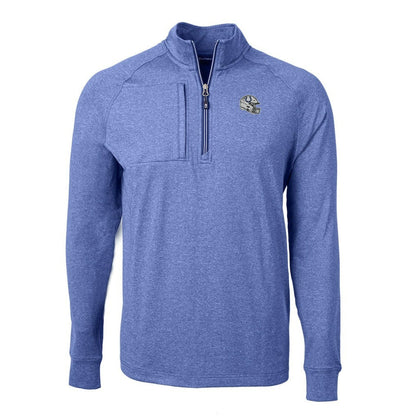 Indianapolis Colts Cutter & Buck Big & Tall Adapt Eco Raglan Quarter-Zip Jacket - Heather Royal cheap