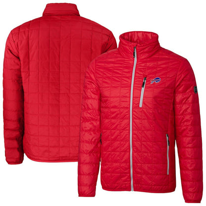 Buffalo Bills Cutter & Buck Big & Tall Rainier PrimaLoft Eco Insulated Full-Zip Hoodie Puffer Jacket - Red online