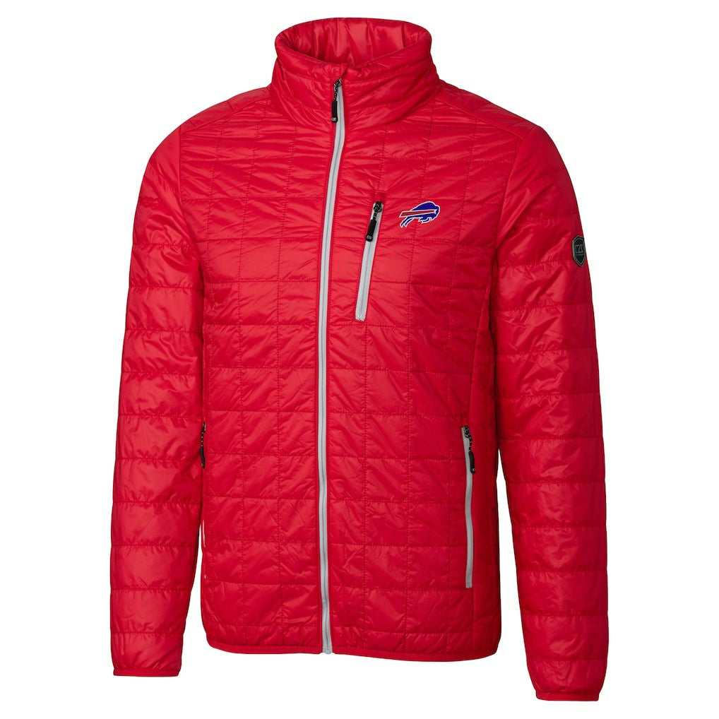 Buffalo Bills Cutter & Buck Big & Tall Rainier PrimaLoft Eco Insulated Full-Zip Hoodie Puffer Jacket - Red online