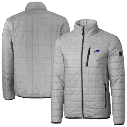Buffalo Bills Cutter & Buck Big & Tall Rainier PrimaLoft Eco Insulated Full-Zip Hoodie Puffer Jacket - Gray discount