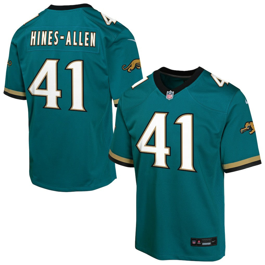 Josh Hines-Allen Jacksonville Jaguars Youth Alternate 2 Prowler Throwback Game Jersey - Teal | Nike online