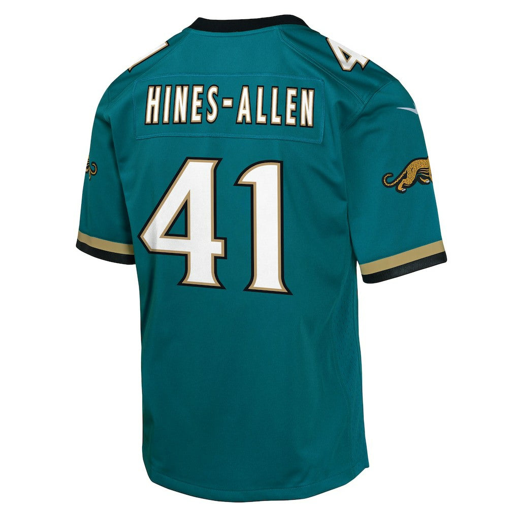 Josh Hines-Allen Jacksonville Jaguars Youth Alternate 2 Prowler Throwback Game Jersey - Teal | Nike online