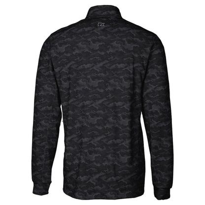 San Francisco 49ers Cutter & Buck Big & Tall Traverse Eco Camo Tri-Blend DryTec Quarter-Zip Jacket - Black sale