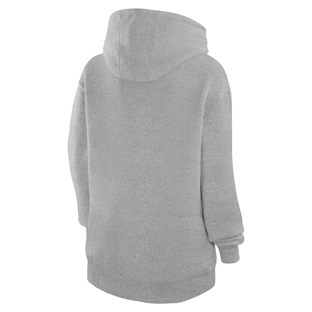 Golden State Warriors G-III 4Her by Carl Banks Women's Leopard Heart Graphic Fleece Pullover Hoodie - Heather Gray on sale