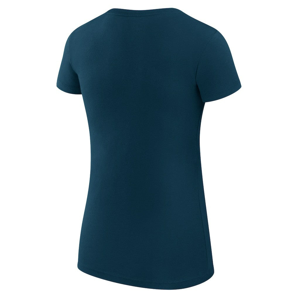 Minnesota Timberwolves G-III 4Her by Carl Banks Women's Super-Slim Fit Lightweight Leopard Heart T-Shirt - Navy online