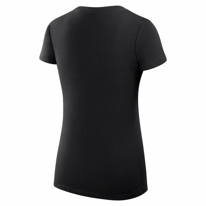 Los Angeles Lakers G-III 4Her by Carl Banks Women's Super-Slim Fit Lightweight Leopard Heart V-Neck T-Shirt - Black sale